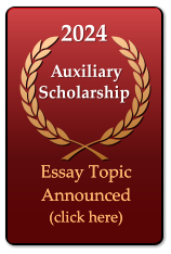 2024   Auxiliary Scholarship Essay Topic Announced (click here) Essay Topic Announced (click here)